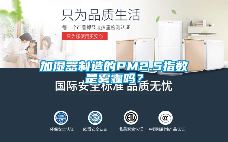 加濕器制造的PM2.5指數(shù)是霧霾嗎？