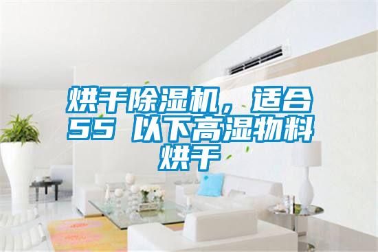 烘干除濕機，適合55℃以下高濕物料烘干