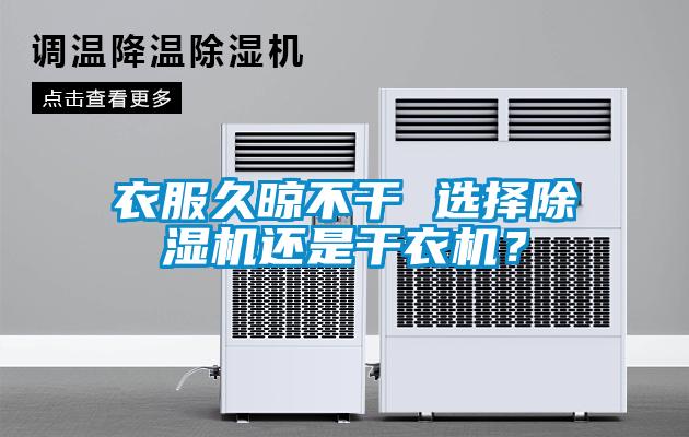 衣服久晾不干 選擇除濕機還是干衣機？