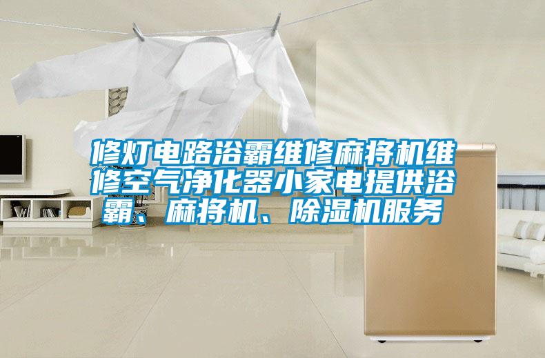修燈電路浴霸維修麻將機(jī)維修空氣凈化器小家電提供浴霸、麻將機(jī)、除濕機(jī)服務(wù)