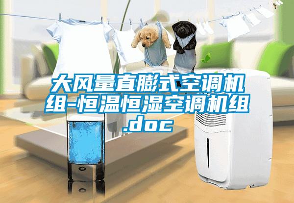 大風(fēng)量直膨式空調(diào)機組-恒溫恒濕空調(diào)機組.doc