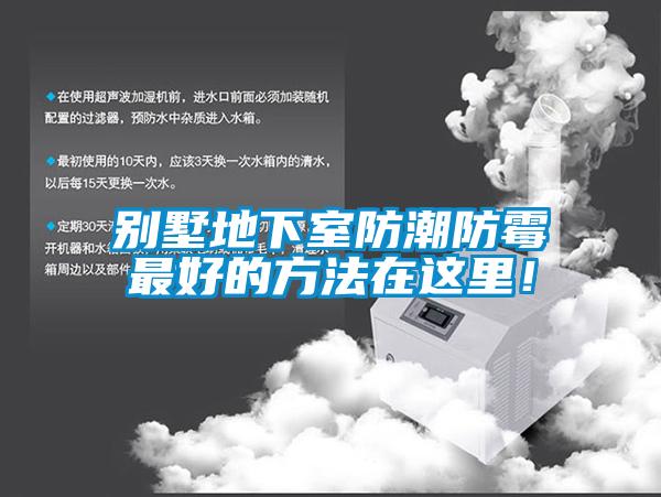 別墅地下室防潮防霉最好的方法在這里！