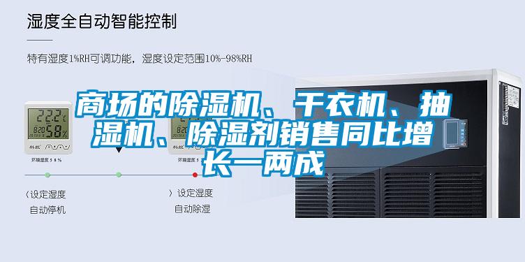 商場的除濕機、干衣機、抽濕機、除濕劑銷售同比增長一兩成