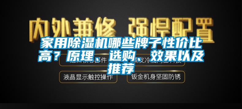 家用除濕機(jī)哪些牌子性價(jià)比高？原理、選購(gòu)、效果以及推薦