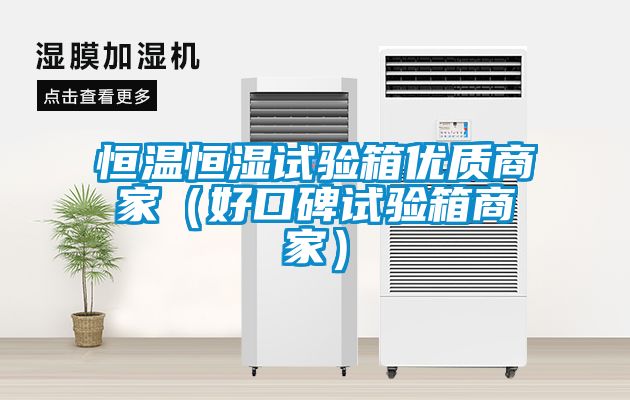 恒溫恒濕試驗箱優(yōu)質商家（好口碑試驗箱商家）