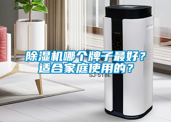 除濕機哪個牌子最好？適合家庭使用的？