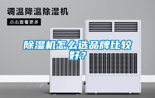 除濕機怎么選品牌比較好？